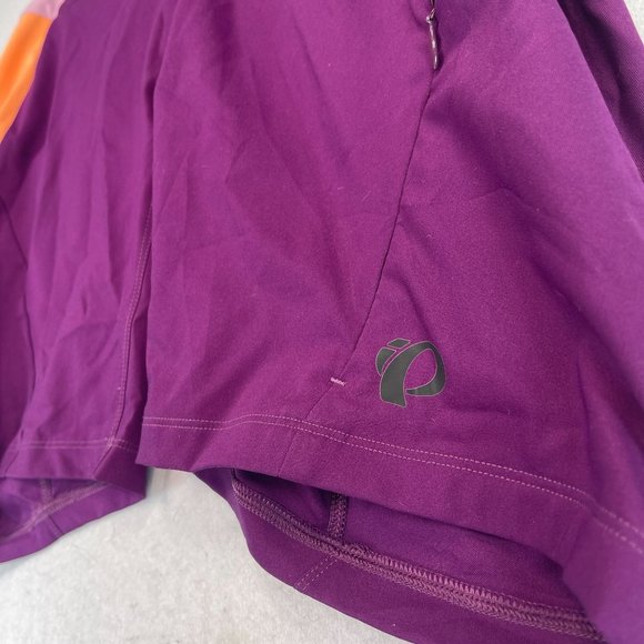 PEARL IZUMI Womens L Purple Orange Canyon MTB Cycling Shorts Adjustable Waist - Picture 13 of 13